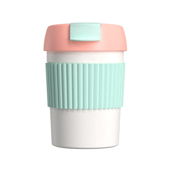 Термокружка Kiss Kiss KKF Rainbow Vacuum Coffee Tumbler Mini, розовый/светло-зелёный/белый